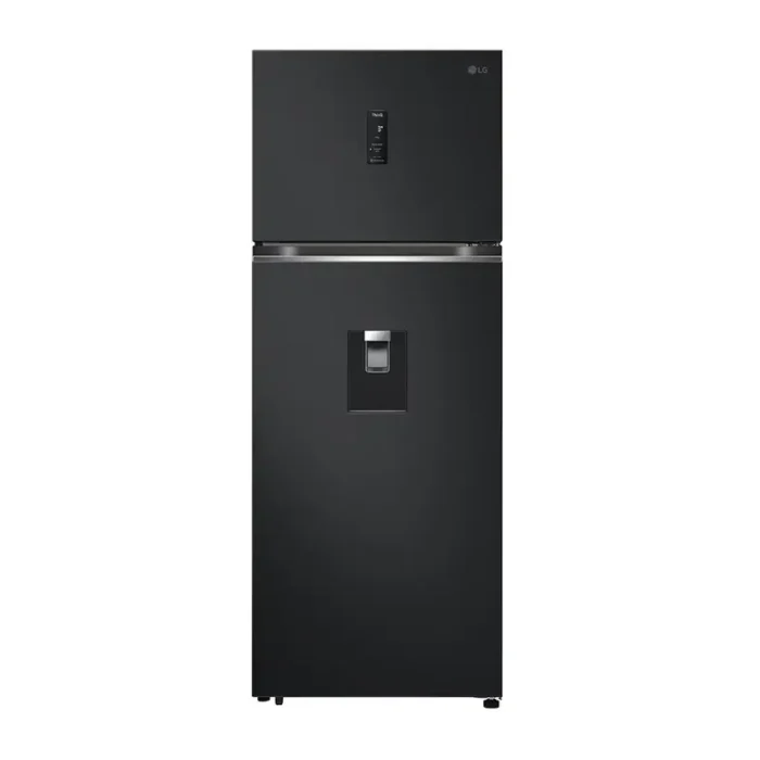 493L Top Freezer Fridge in Essence Matt Black with Water Dispenser & Auto Ice maker