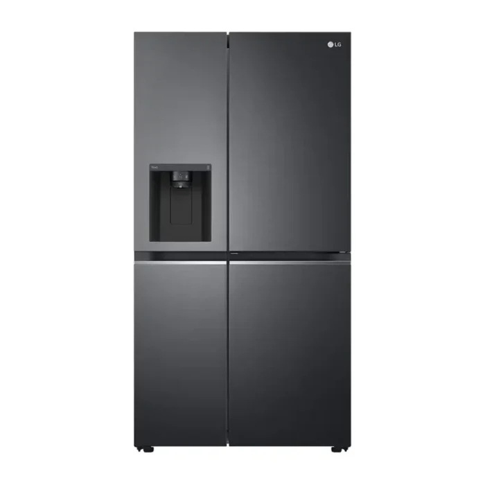 635L Side-by-Side Fridge in Matte Black Finish