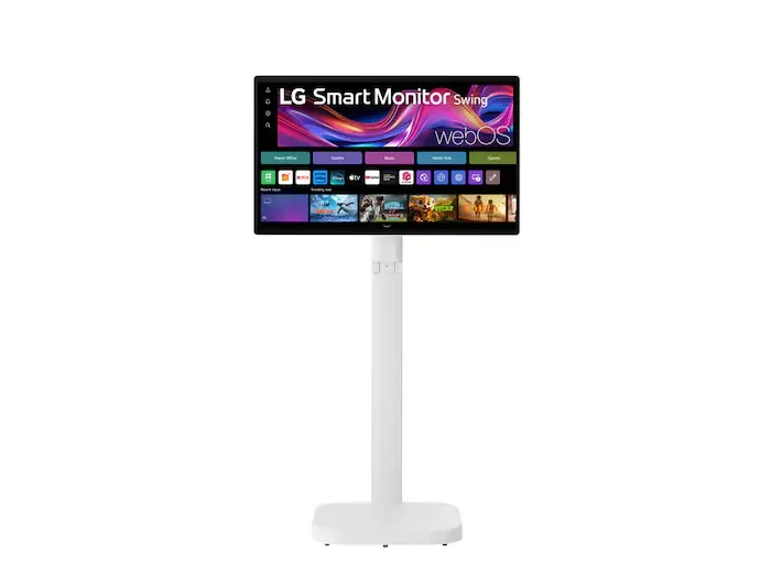 LG 31.5-inch 4K UHD IPS Smart Monitor Swing with Touchscreen, Rolling Stand