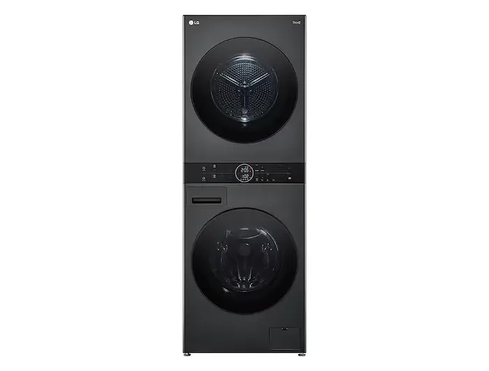14/10kg AI DD Front Load WashTower in Black Steel